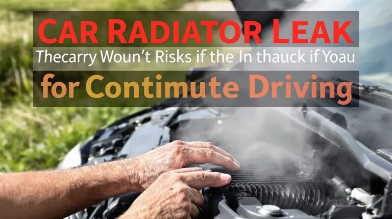 fuite radiateur voiture peut on rouler