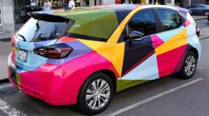 covering triangle voiture