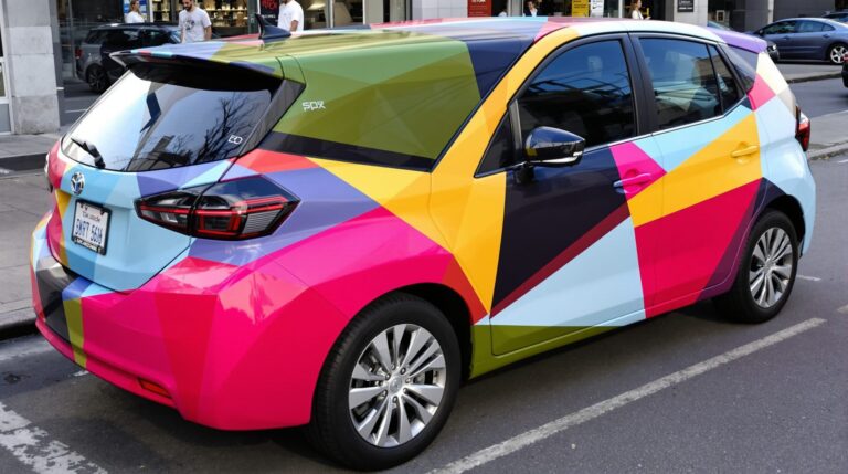 covering triangle voiture