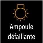 alerte ampoule défaillante