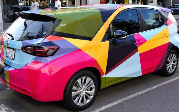 covering triangle voiture