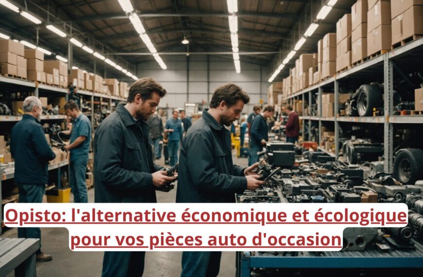 Opisto: l’alternative économique et écologique pour vos pièces auto d’occasion