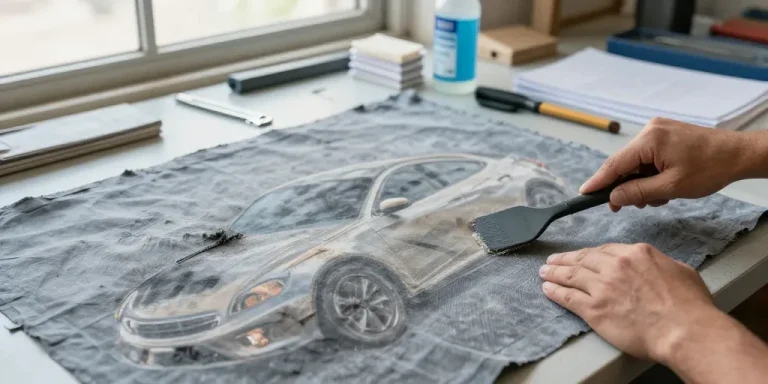 enlever trace flocage voiture