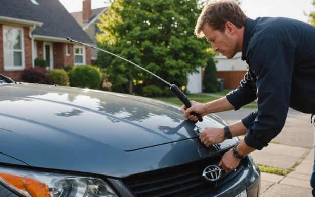 enlever antenne voiture lavage